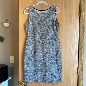 Stitch fix Black and white textured sleeveless dress, size large